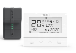 Sterownik Regulator pokojowy  ST 292 V2 TECH biały bezprzewodowy