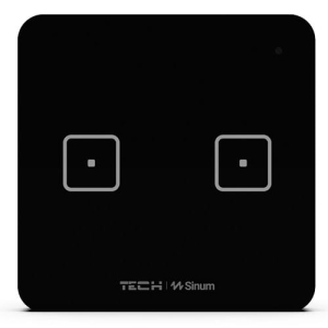 WS-02m włącznik szklany Single SINUM TECH, dwupolowy przewodowy
